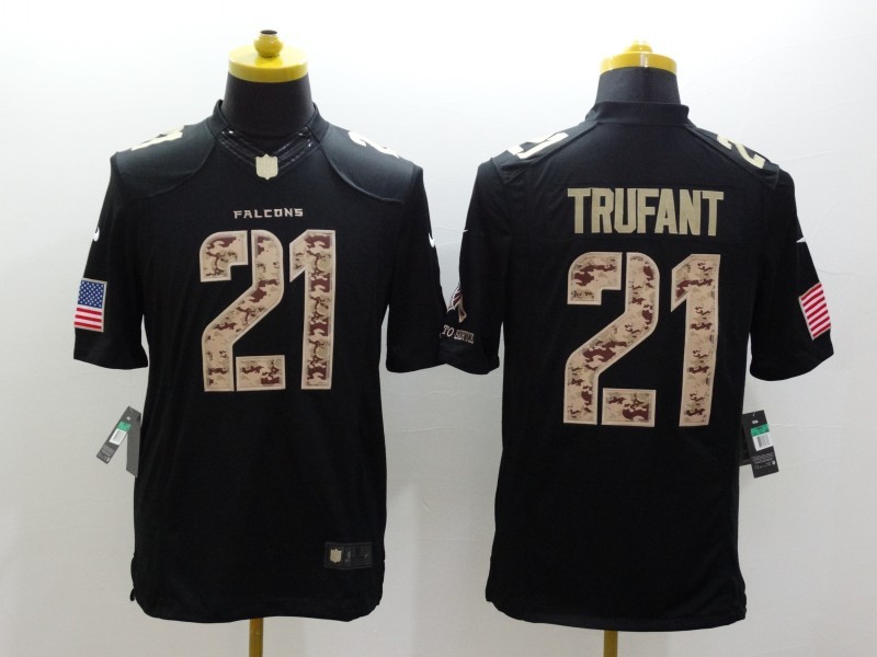 Men's Atlanta Falcons Desmond Trufant #21 Black Jersey